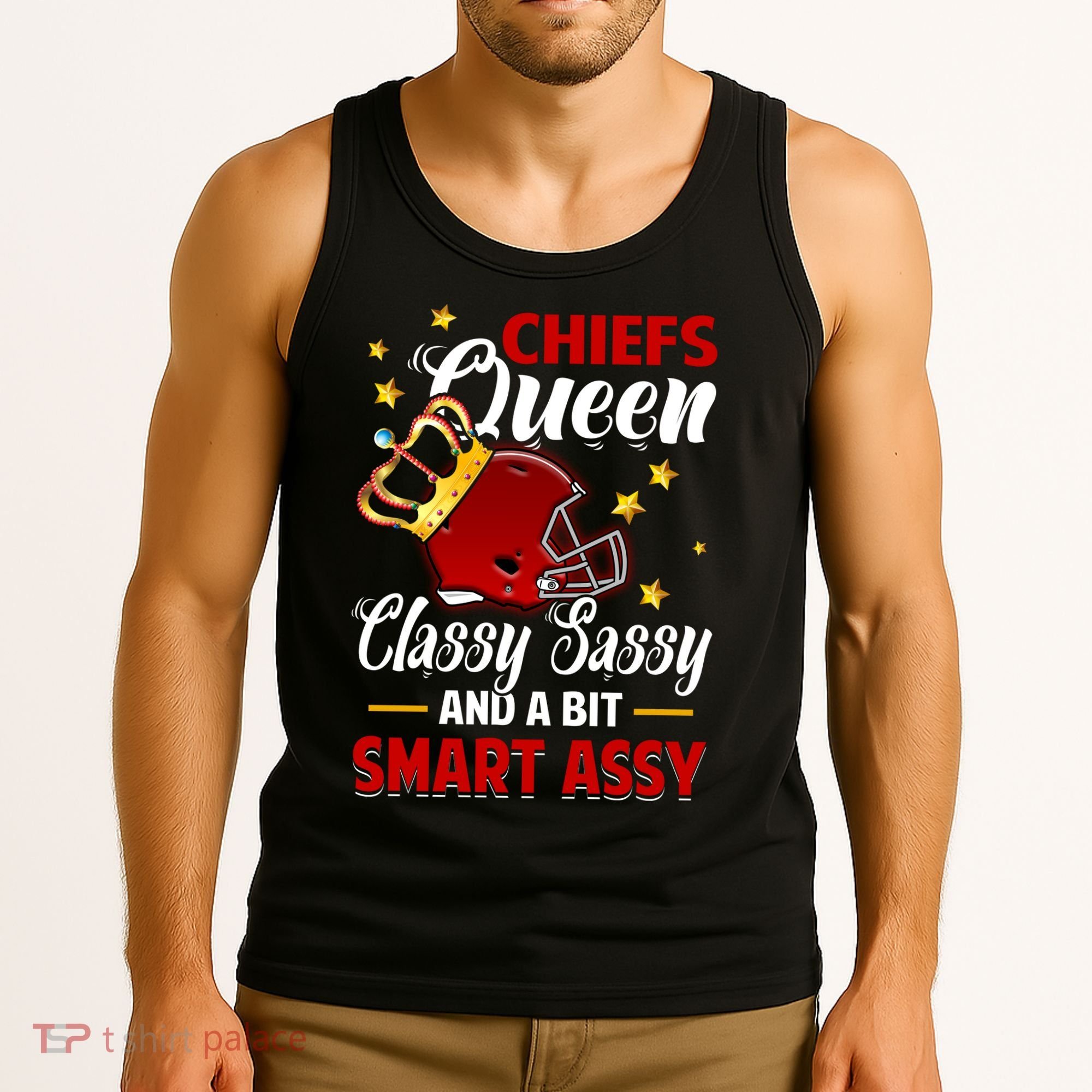 Kansas City Football Queen Classy Sassy And A Bit Smart Assy Tank Top