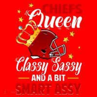 Kansas City Football Queen Classy Sassy And A Bit Smart Assy Santa Hat thumb 1