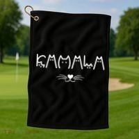 Kamala Cat For Harris 2024 Golf Towel thumb 1
