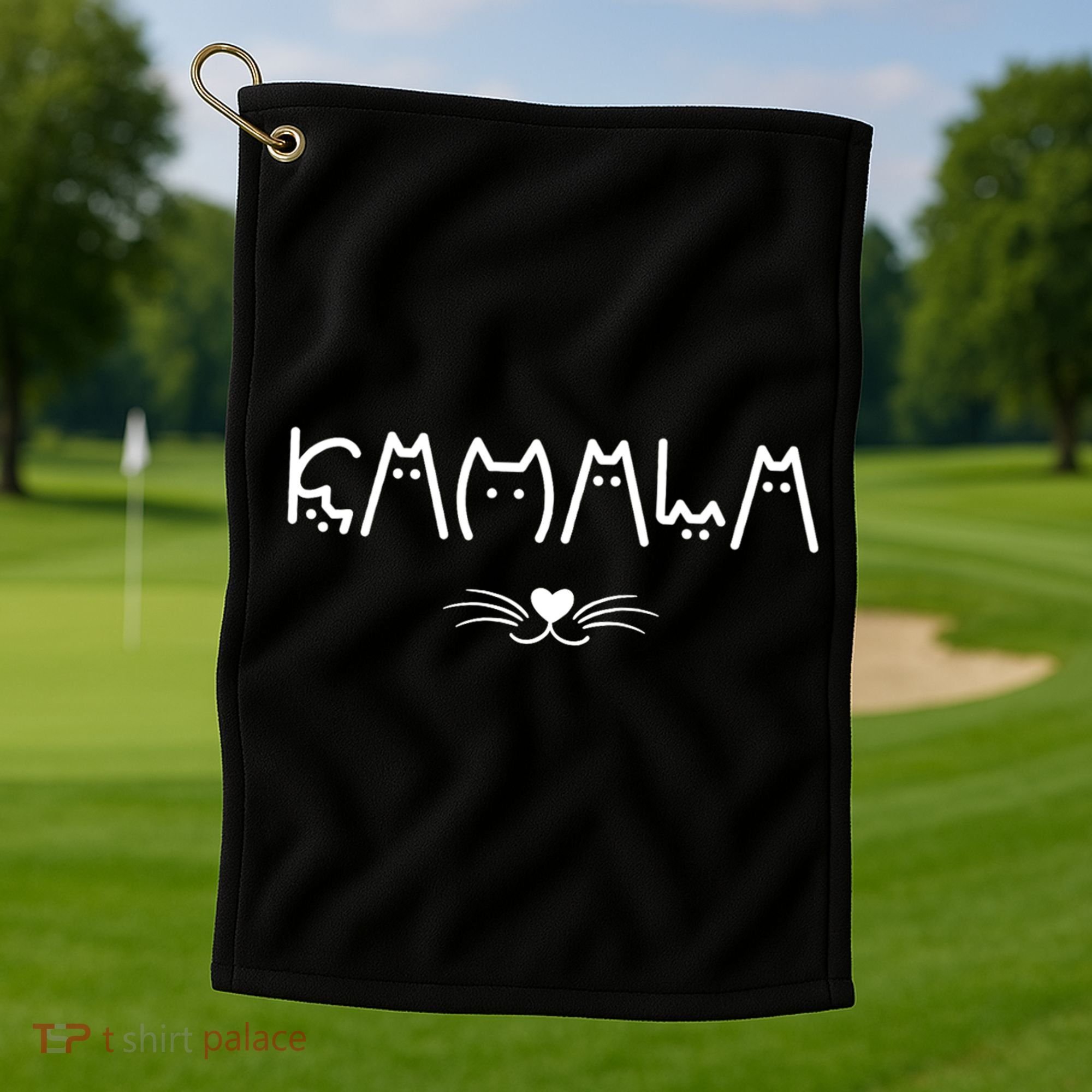 Kamala Cat For Harris 2024 Golf Towel