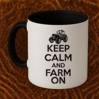 Keep Calm And Farm On Coffee Mug thumb 2
