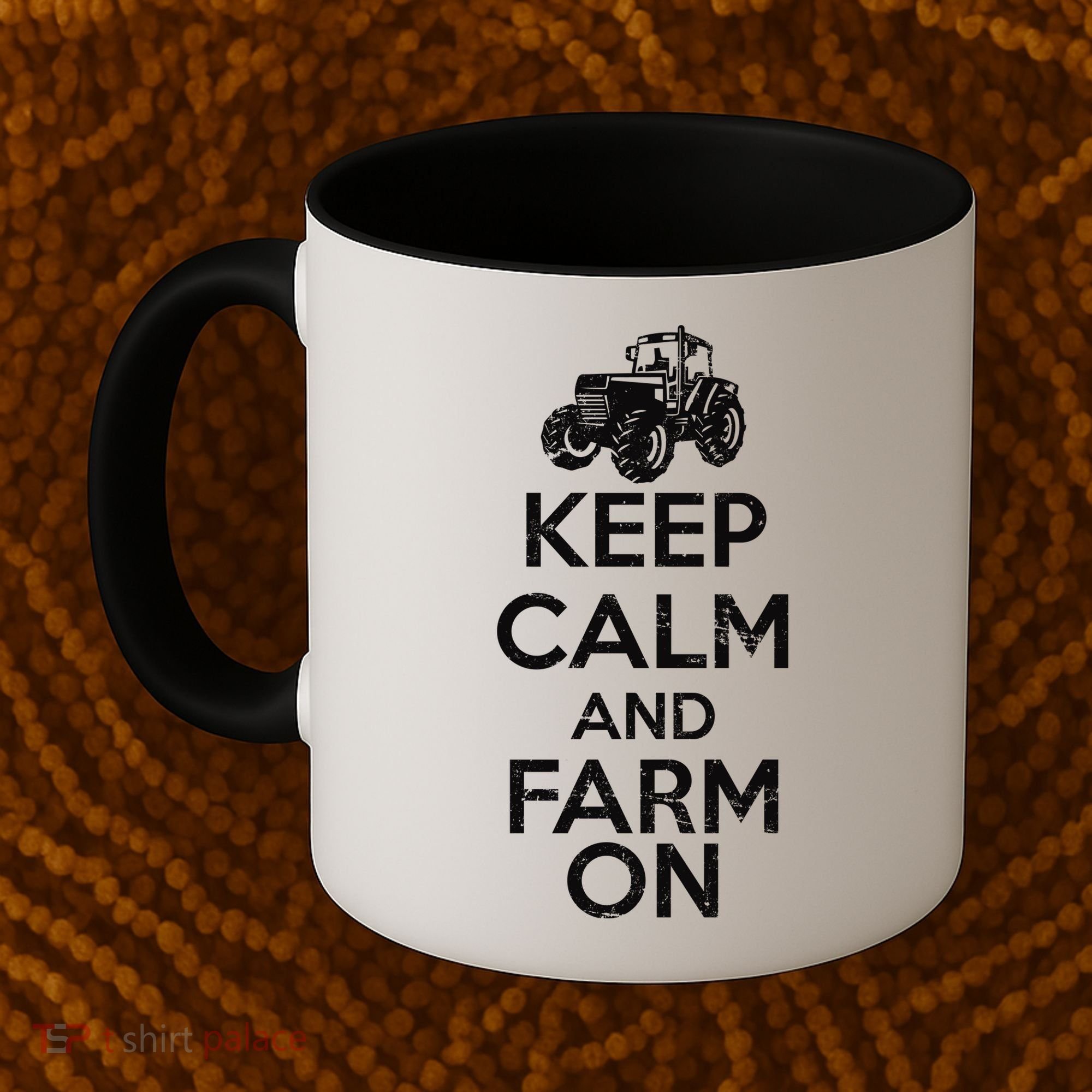 Keep Calm And Farm On Coffee Mug