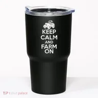 Keep Calm And Farm On Tumbler thumb 0