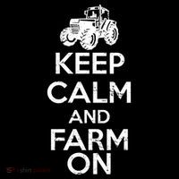 Keep Calm And Farm On Ornament thumb 1