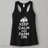 Keep Calm And Farm On Women's Tank Top thumb 3