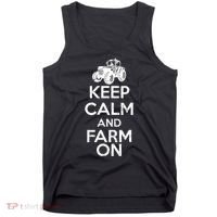 Keep Calm And Farm On Tank Top thumb 0