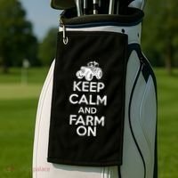 Keep Calm And Farm On Golf Towel thumb 2