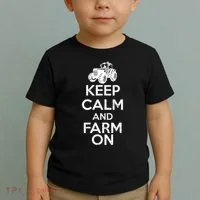 Keep Calm And Farm On Toddler T-Shirt thumb 2