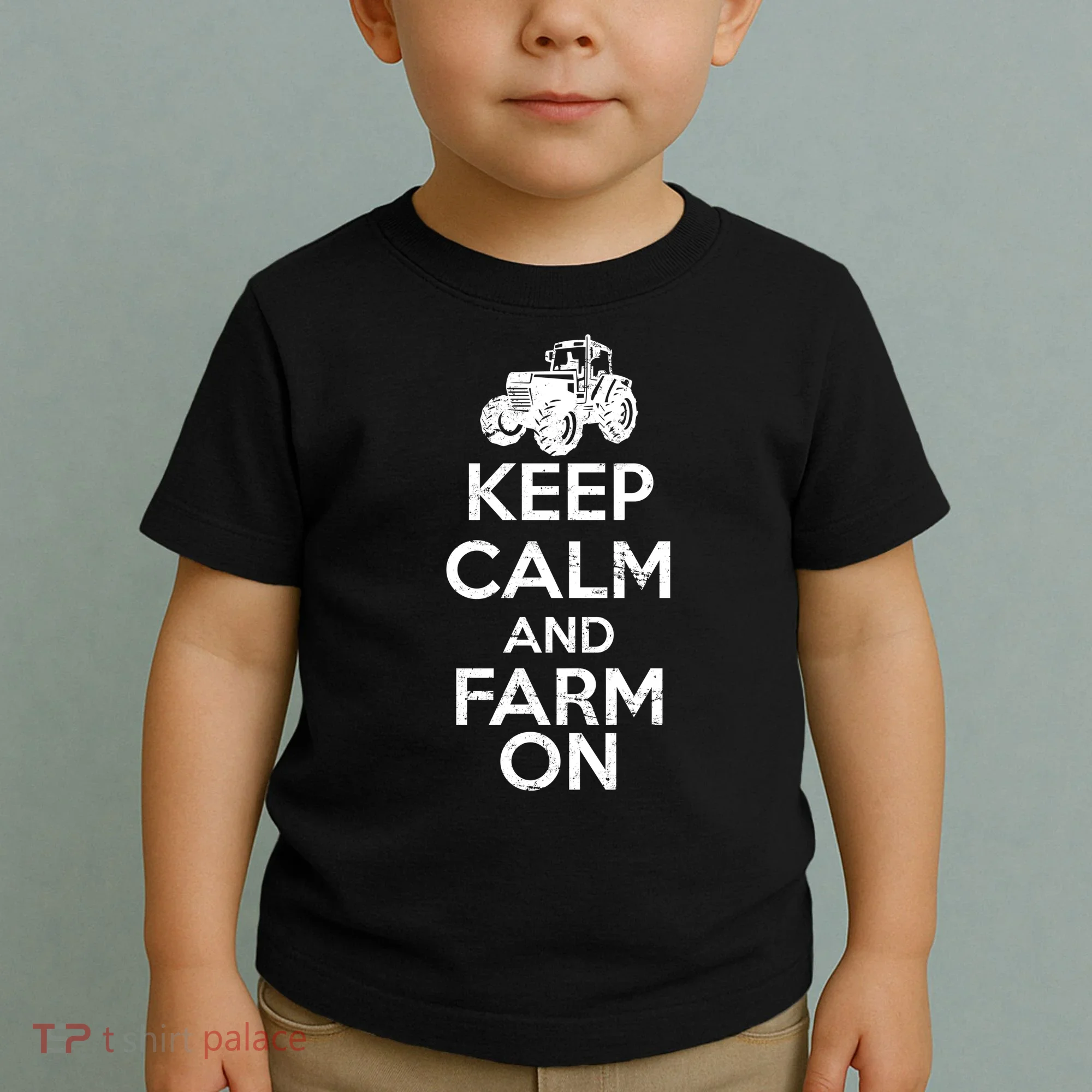 Keep Calm And Farm On Toddler T-Shirt