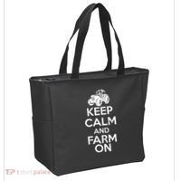 Keep Calm And Farm On Tote Bag thumb 2