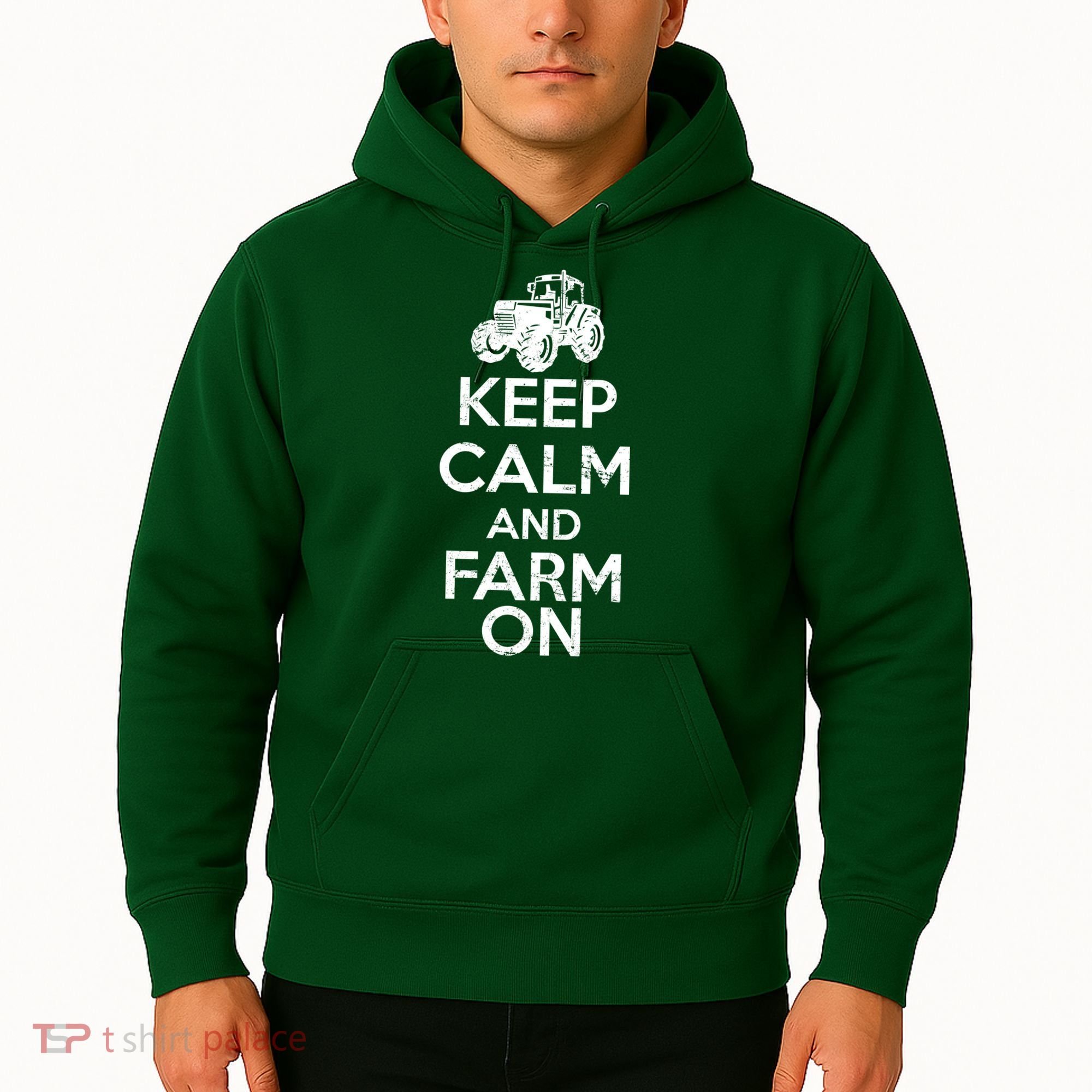 Keep Calm And Farm On Hoodie