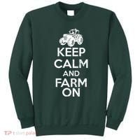Keep Calm And Farm On Sweatshirt thumb 0
