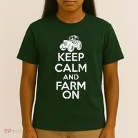 Keep Calm And Farm On T-Shirt thumb 4