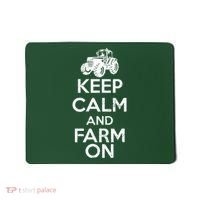 Keep Calm And Farm On Mousepad thumb 0