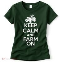 Keep Calm And Farm On Women's T-Shirt thumb 0