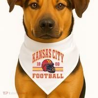 Kansas City Football USA-Made Doggie Bandana thumb 1