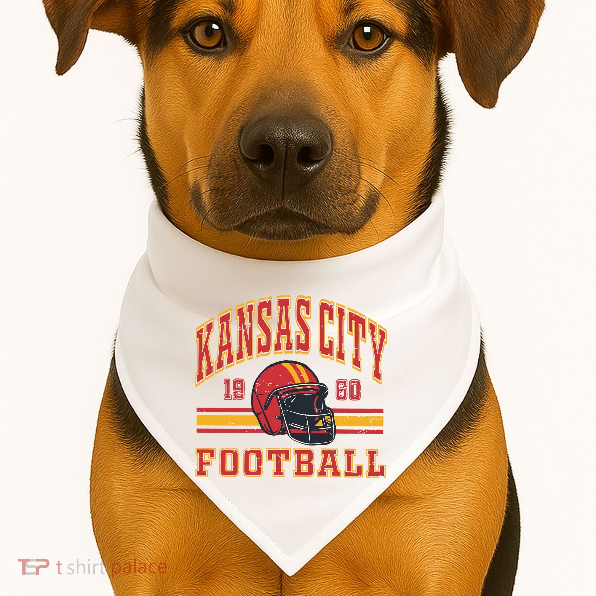 Kansas City Football USA-Made Doggie Bandana