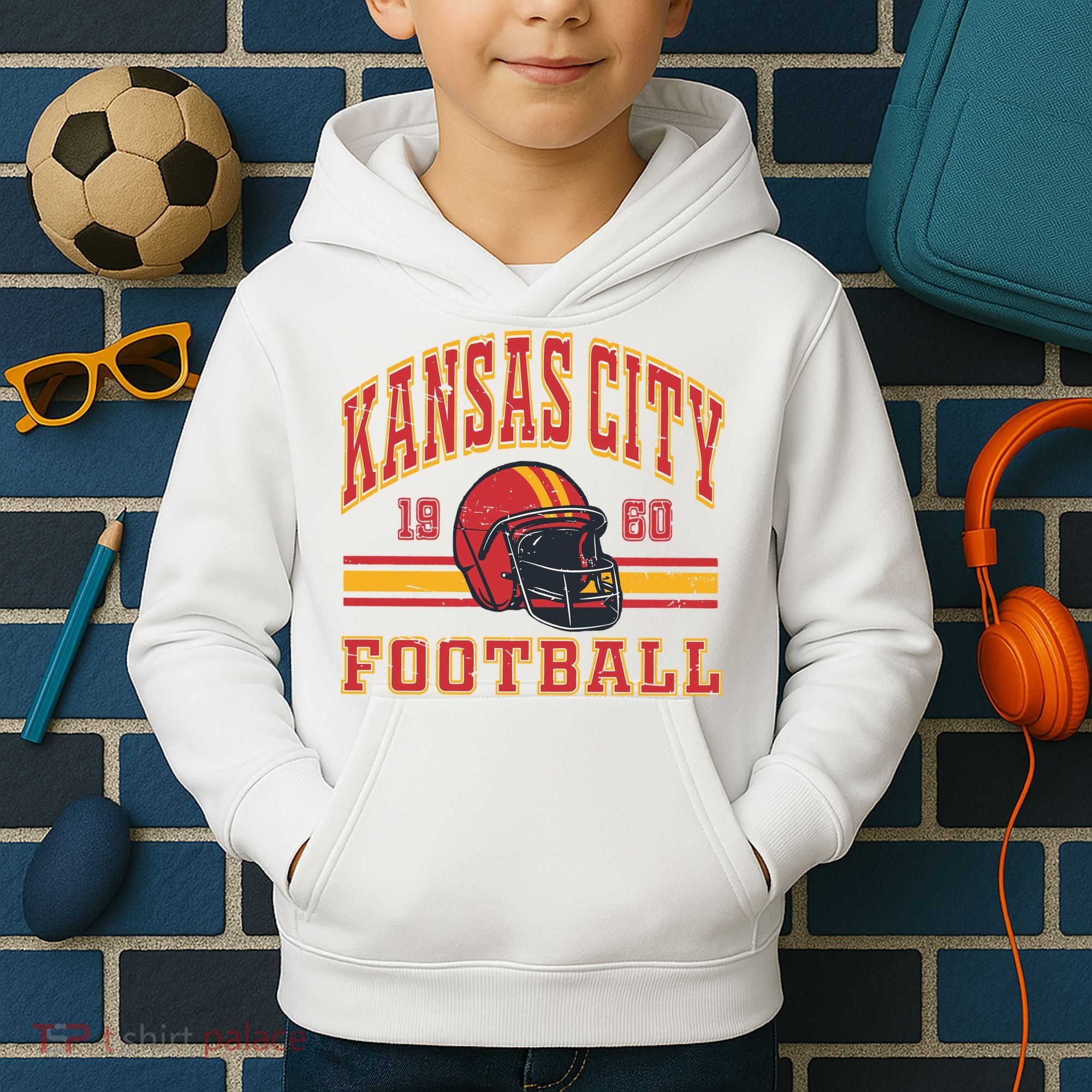 Kansas City Football Kids Hoodie