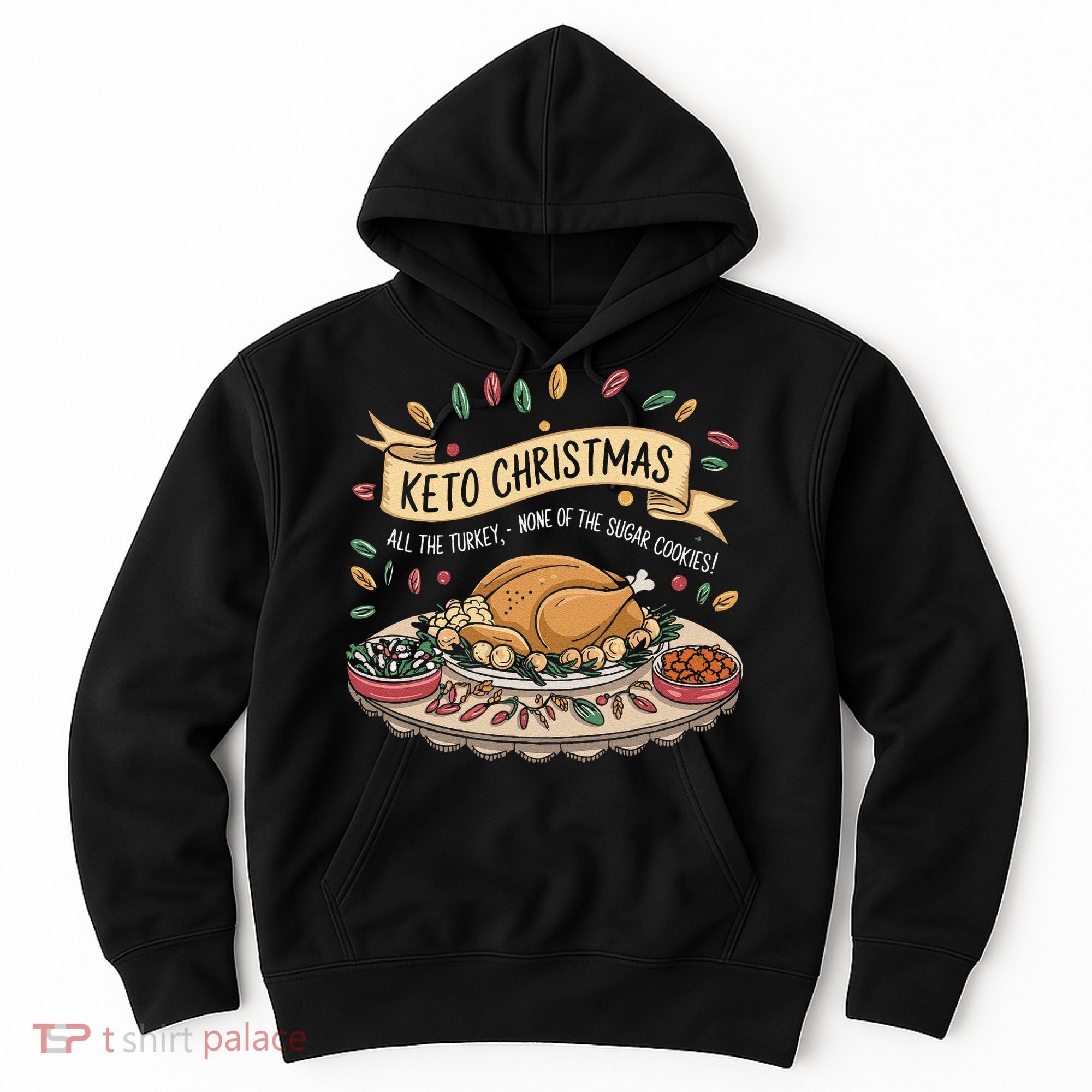 Keto Christmas Funny Low Carb Holiday Ketogenic Diet Gift Hoodie