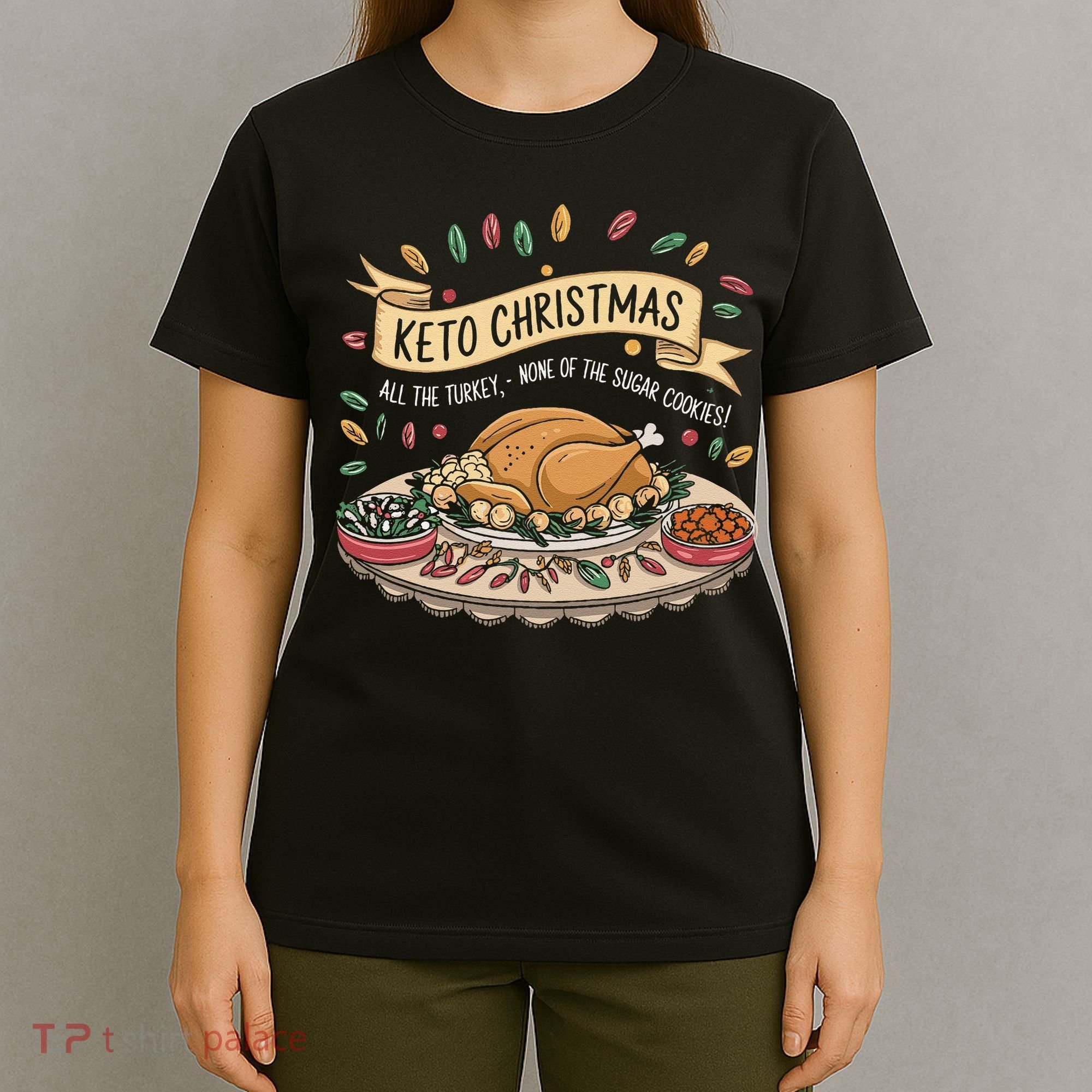 Keto Christmas Funny Low Carb Holiday Ketogenic Diet Gift T-Shirt