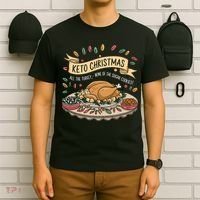 Keto Christmas Funny Low Carb Holiday Ketogenic Diet Gift T-Shirt thumb 6