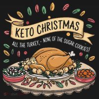 Keto Christmas Funny Low Carb Holiday Ketogenic Diet Gift Women's Hoodie thumb 2