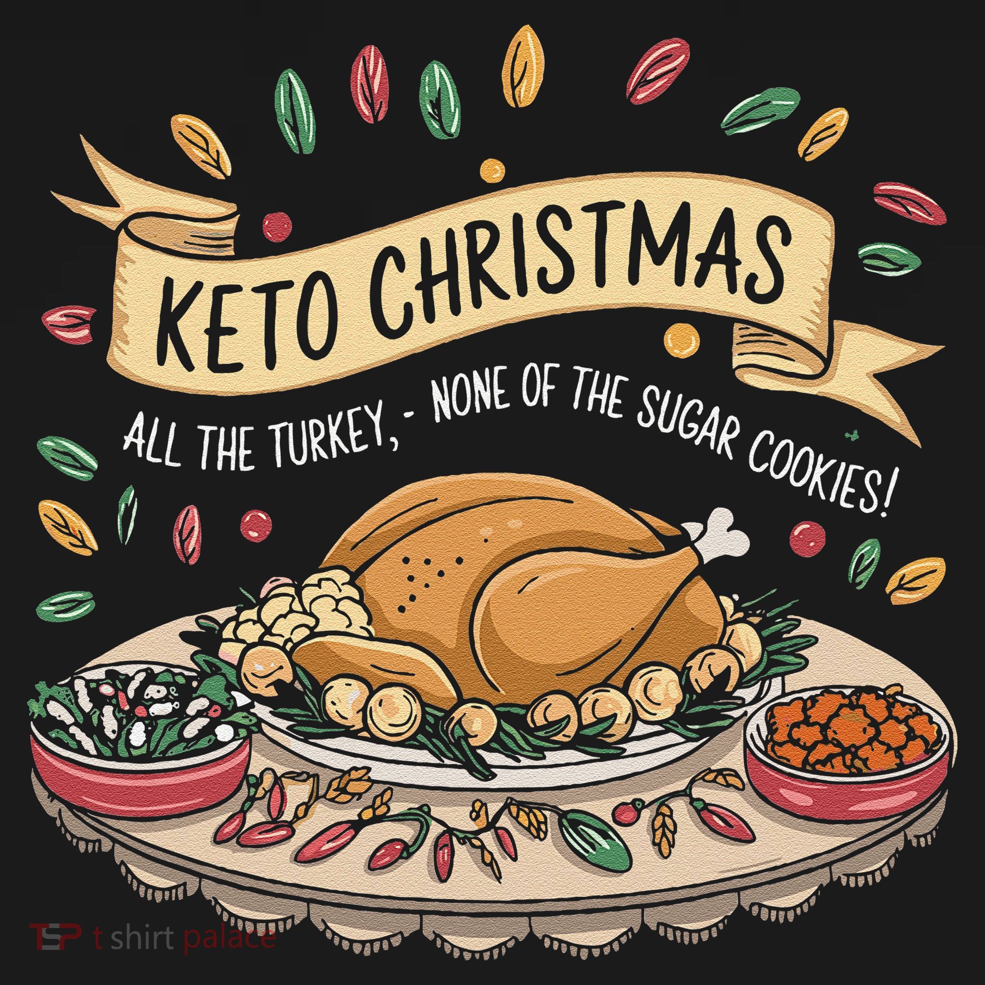 Keto Christmas Funny Low Carb Holiday Ketogenic Diet Gift Women's Hoodie