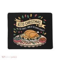 Keto Christmas Funny Low Carb Holiday Ketogenic Diet Gift Mousepad thumb 0