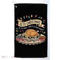 Keto Christmas Funny Low Carb Holiday Ketogenic Diet Gift Golf Towel thumb 0