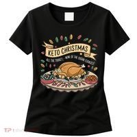 Keto Christmas Funny Low Carb Holiday Ketogenic Diet Gift Women's T-Shirt thumb 0