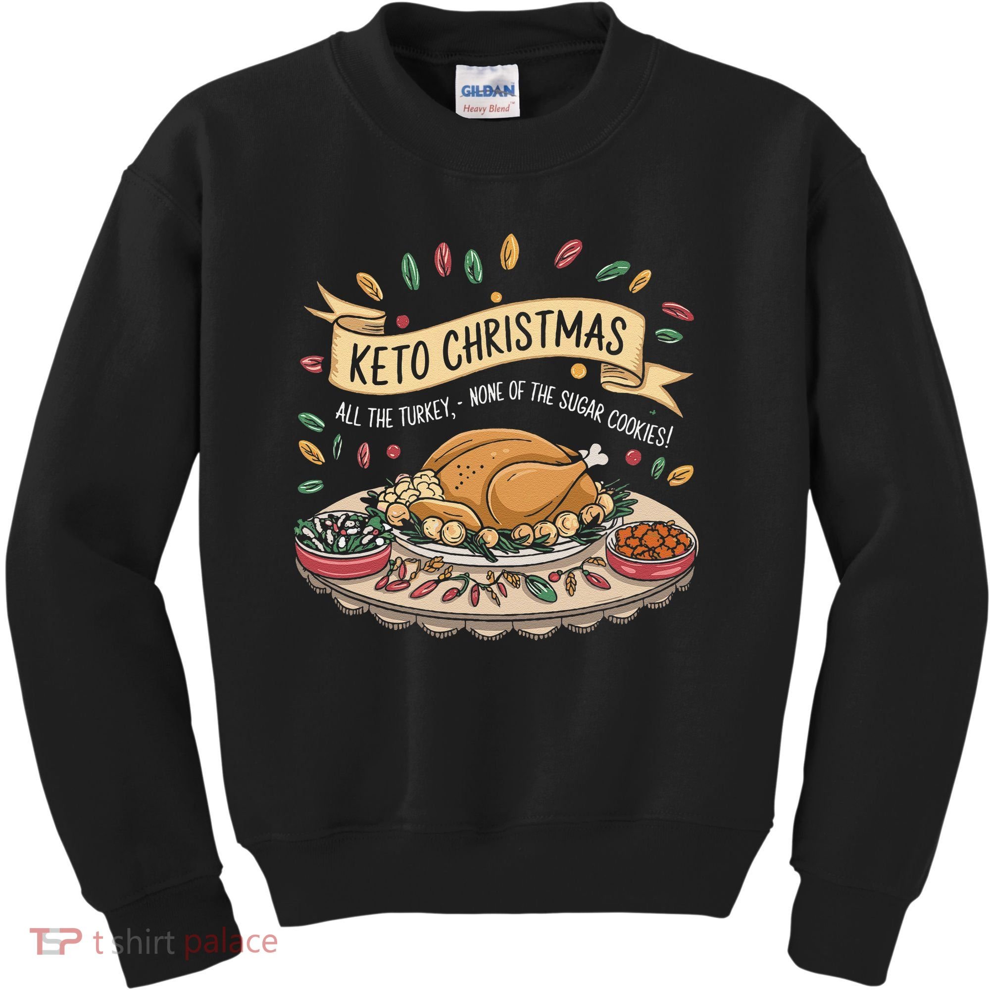 Keto Christmas Funny Low Carb Holiday Ketogenic Diet Gift Kids Sweatshirt