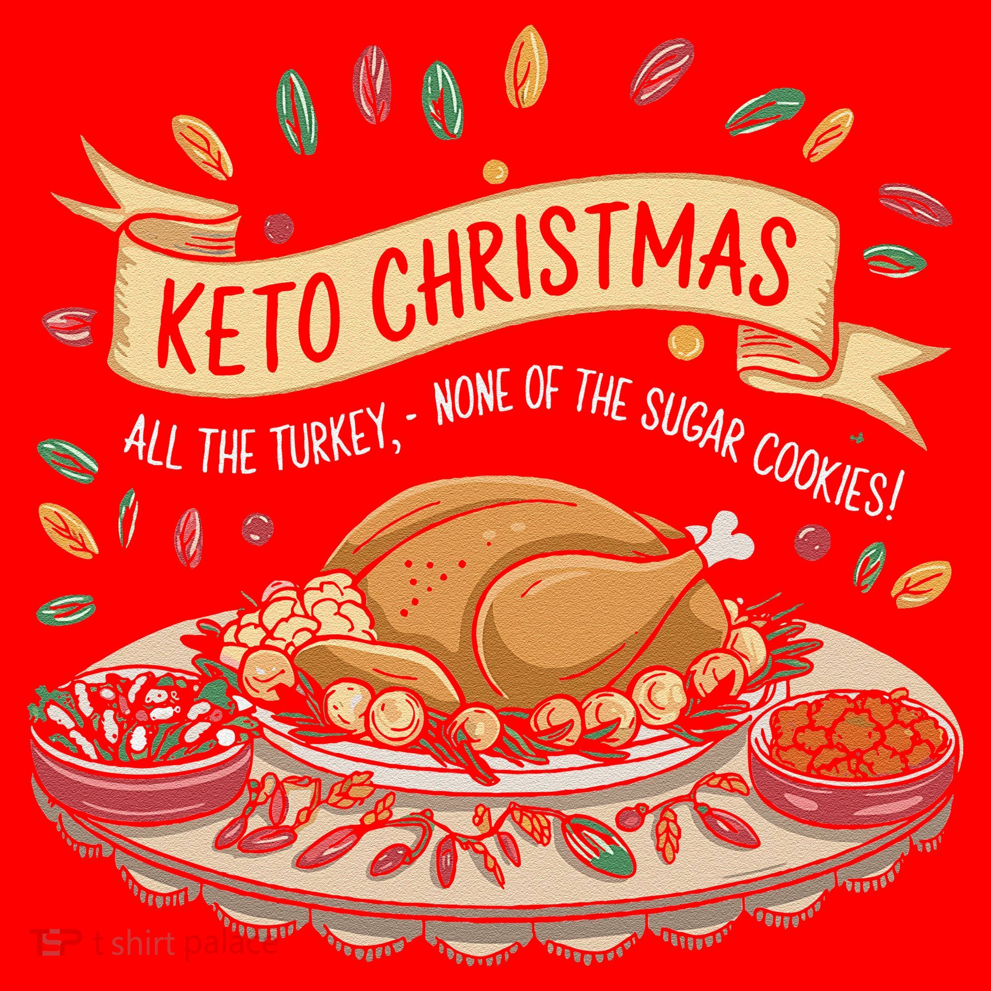 Keto Christmas Funny Low Carb Holiday Ketogenic Diet Gift Santa Hat