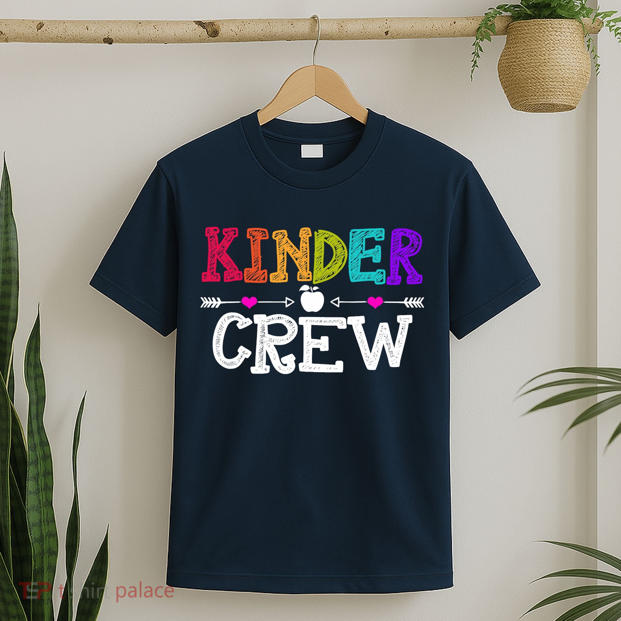 Kinder Crew Funny Kindergarten Teacher 1st Day Of School T-Shirt
