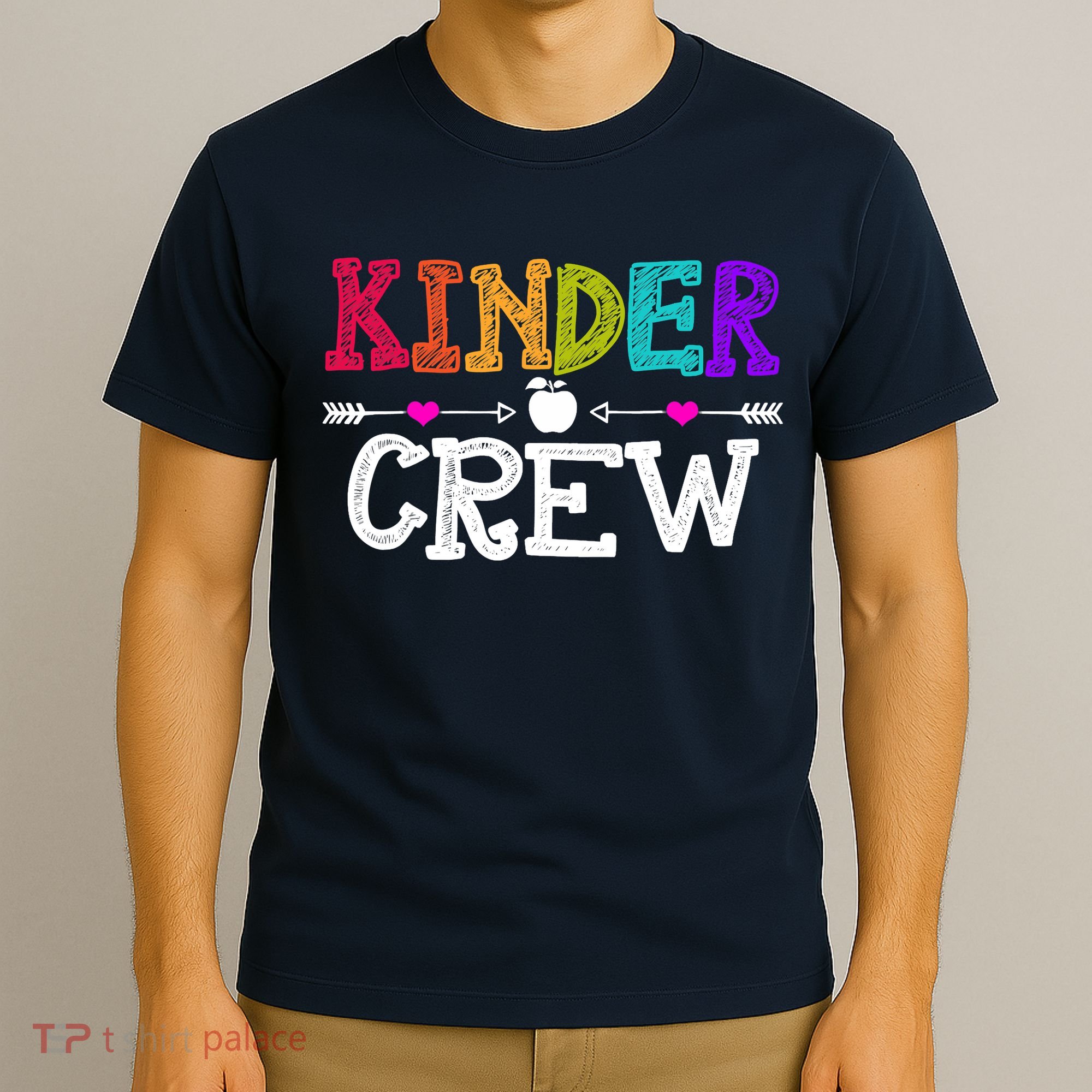 Kinder Crew Funny Kindergarten Teacher 1st Day Of School T-Shirt