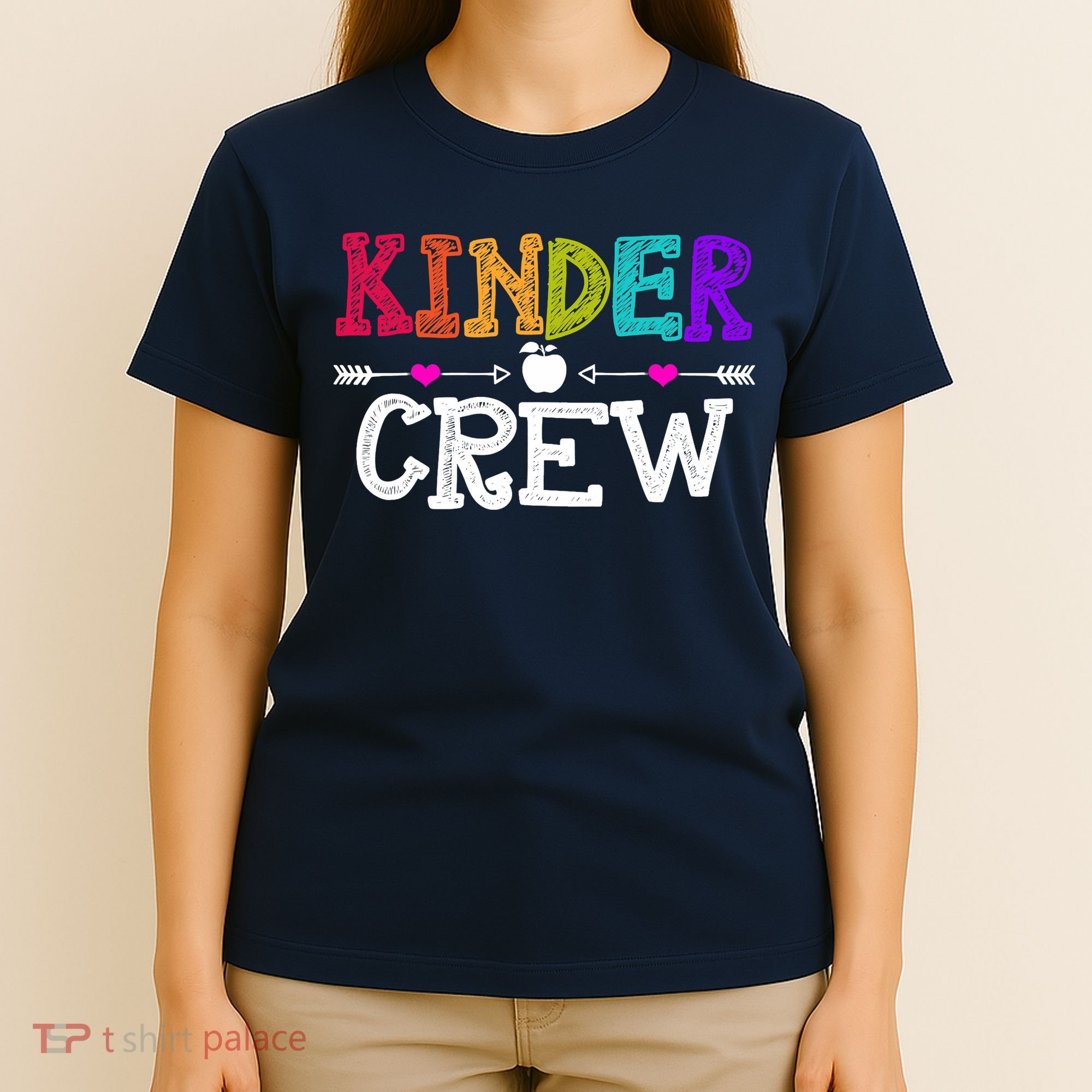 Kinder Crew Funny Kindergarten Teacher 1st Day Of School T-Shirt