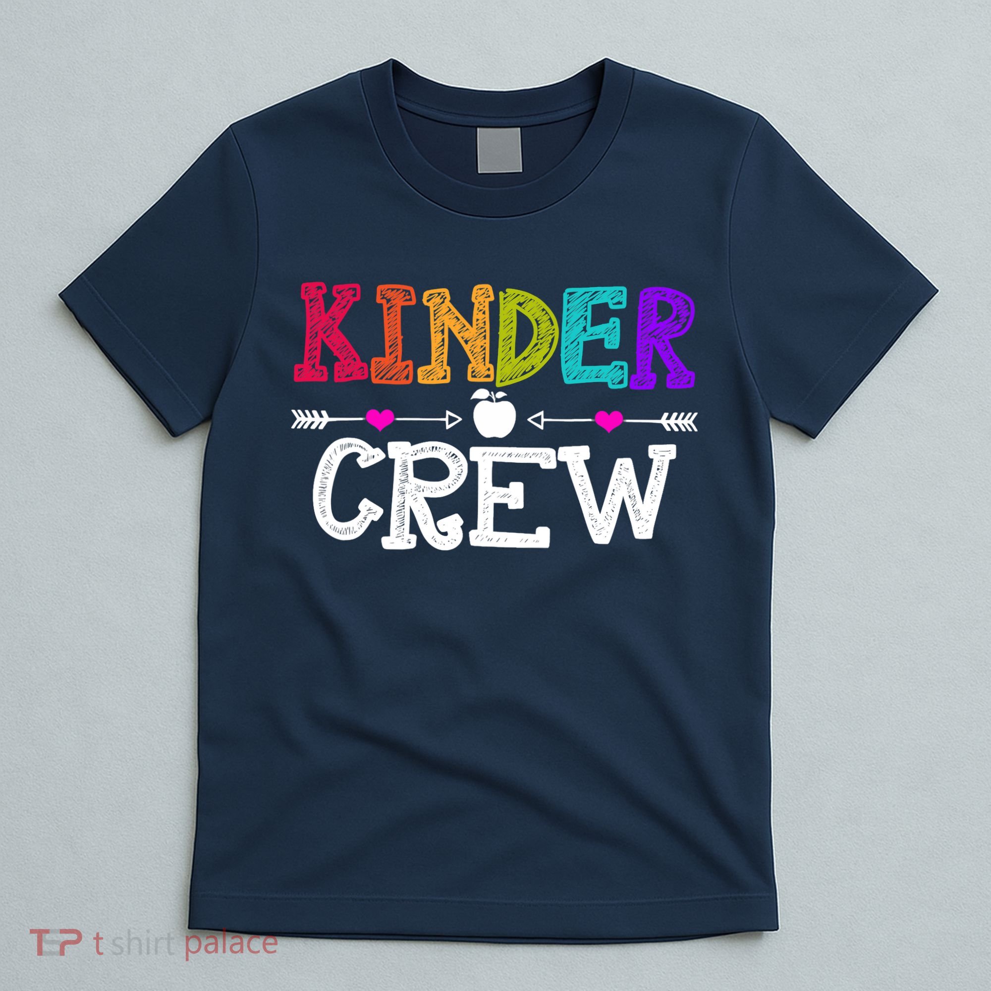 Kinder Crew Funny Kindergarten Teacher 1st Day Of School T-Shirt