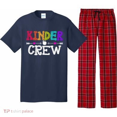 Kinder Crew Funny Kindergarten Teacher 1st Day Of School Pajama Set