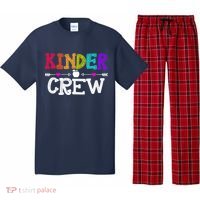Kinder Crew Funny Kindergarten Teacher 1st Day Of School Pajama Set thumb 0