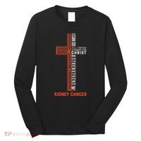 Kidney Cancer Fight Cancer Ribbon Long Sleeve Shirt thumb 0