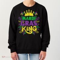 King Costumes Funny Mardi Gras Carnival Women's Sweatshirt thumb 0