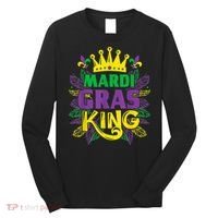 King Costumes Funny Mardi Gras Carnival Long Sleeve Shirt thumb 0
