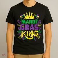 King Costumes Funny Mardi Gras Carnival T-Shirt thumb 3
