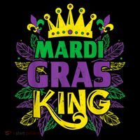 King Costumes Funny Mardi Gras Carnival Mousepad thumb 1