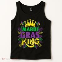 King Costumes Funny Mardi Gras Carnival Tank Top thumb 2