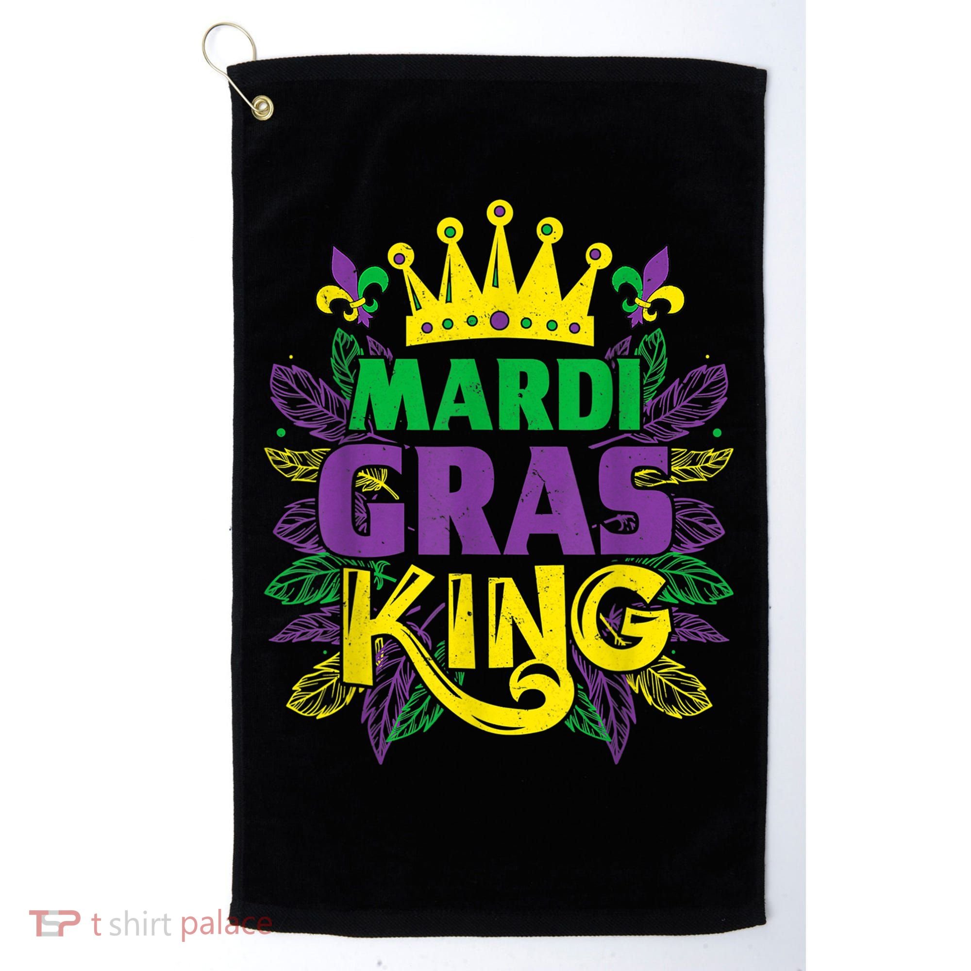 King Costumes Funny Mardi Gras Carnival Golf Towel