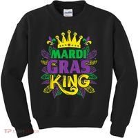 King Costumes Funny Mardi Gras Carnival Kids Sweatshirt thumb 0