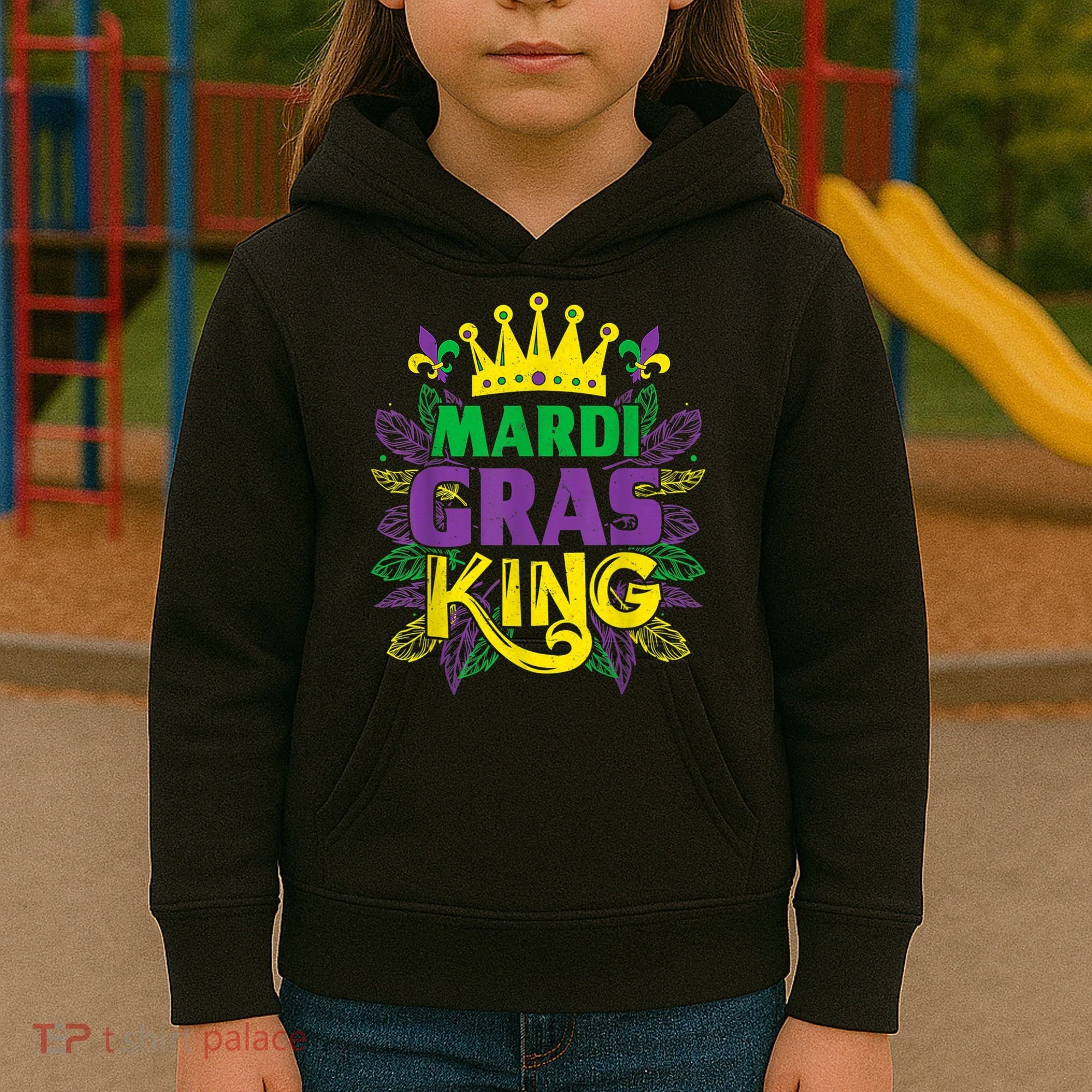 King Costumes Funny Mardi Gras Carnival Kids Hoodie