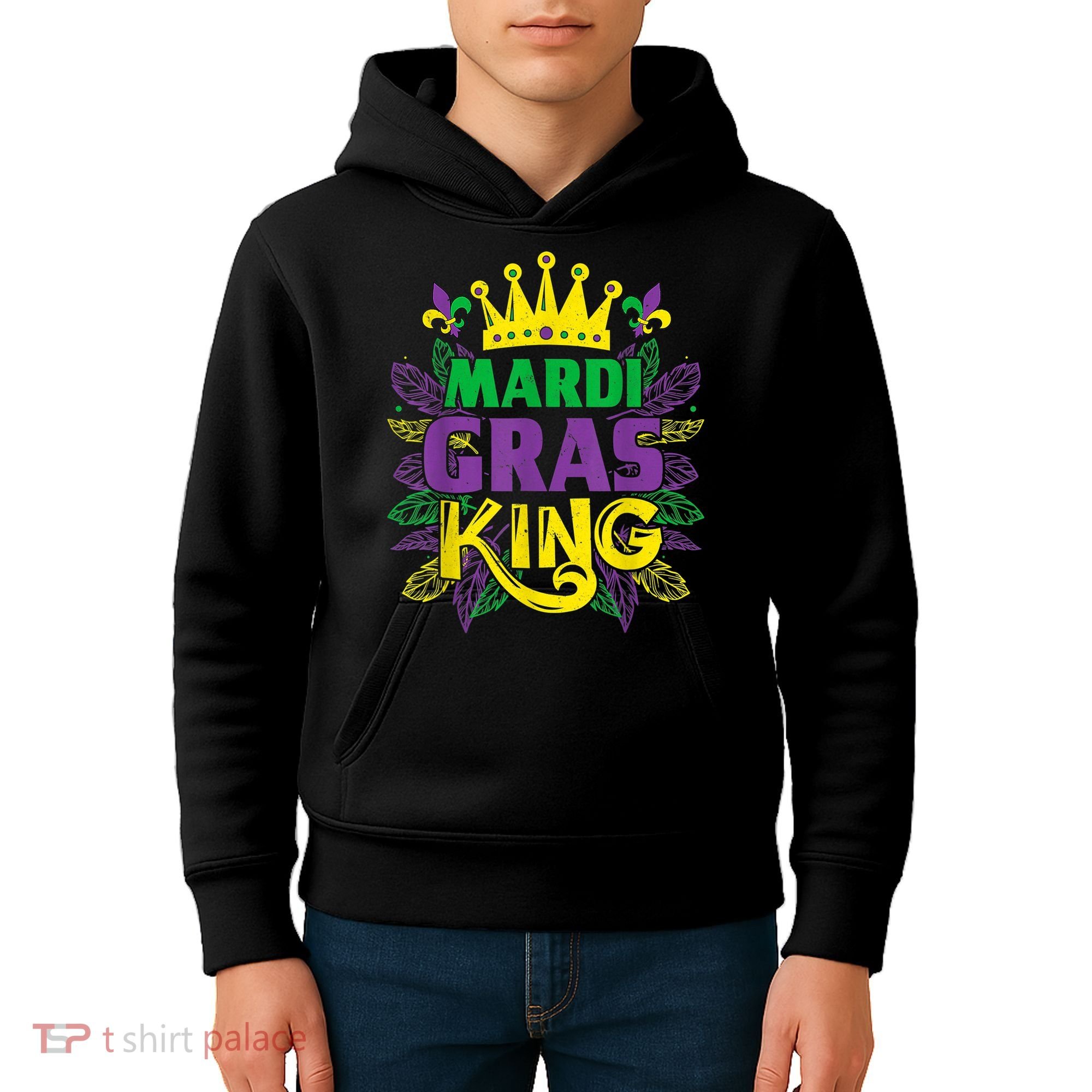 King Costumes Funny Mardi Gras Carnival Kids Hoodie