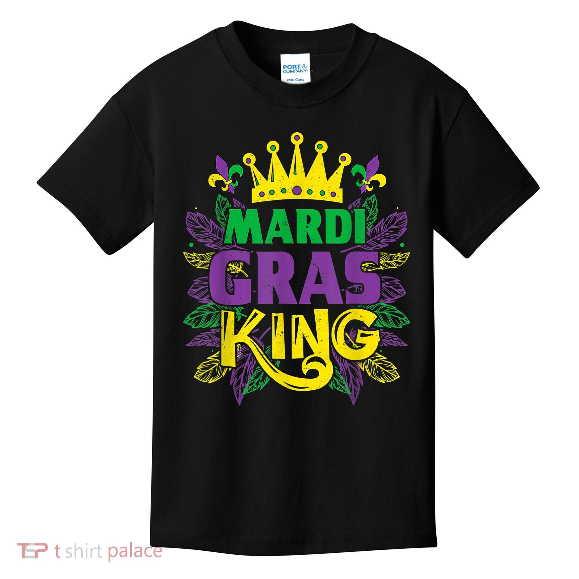 King Costumes Funny Mardi Gras Carnival Kids T-Shirt