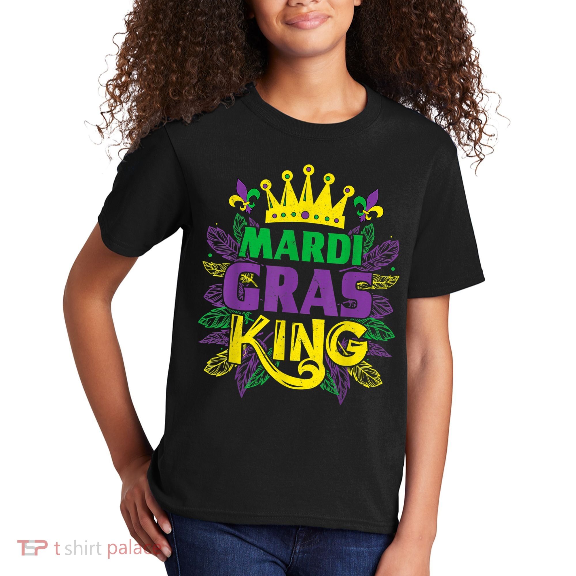 King Costumes Funny Mardi Gras Carnival Kids T-Shirt
